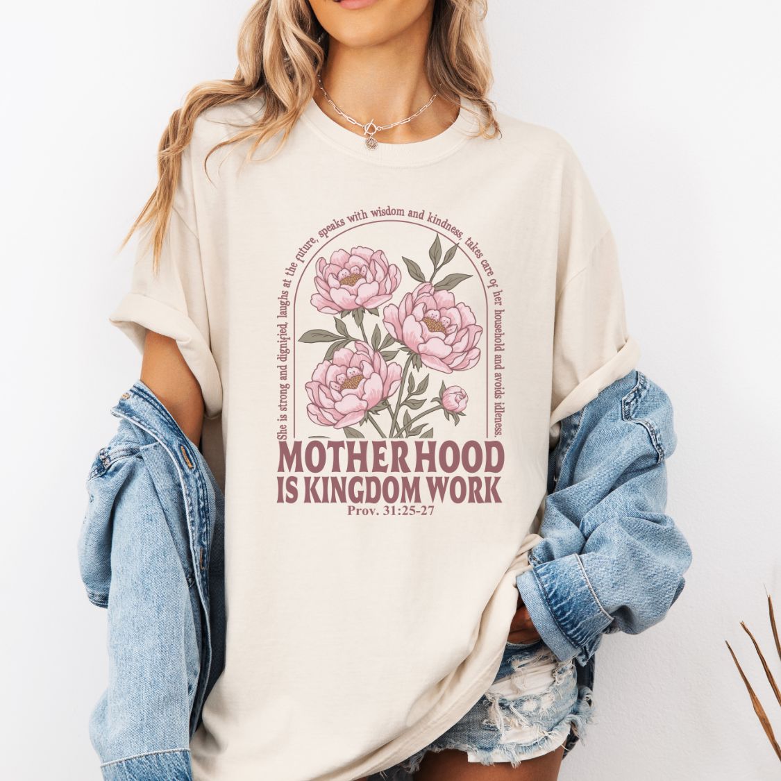 MOTHERHOOD IS KINGDOM WORK TEE