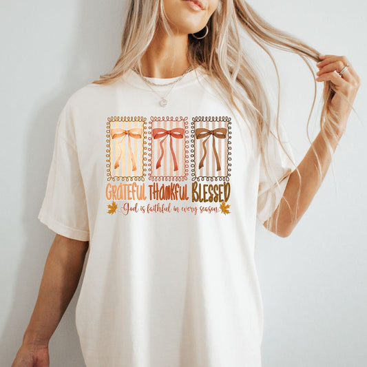 GRATEFUL, THANKFUL, BLESSED TEE