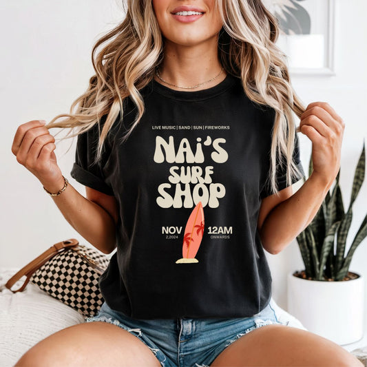 NAI'S SURF SHOP TEE (PERSONALIZED)